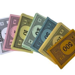 240 Pc Monopoly Money Classic Replacement Bills All Denominations PKC u Game Pie